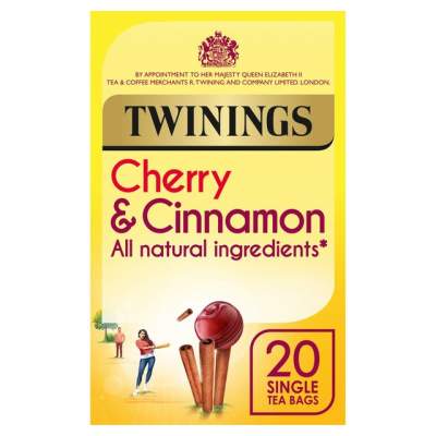 TWININGS CHERRY & CINNAMON TEA BAGS x 20